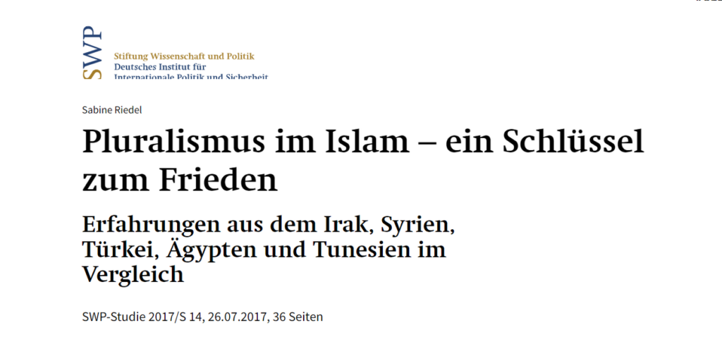 S. Riedel 2017 1 Pluralismus im Islam